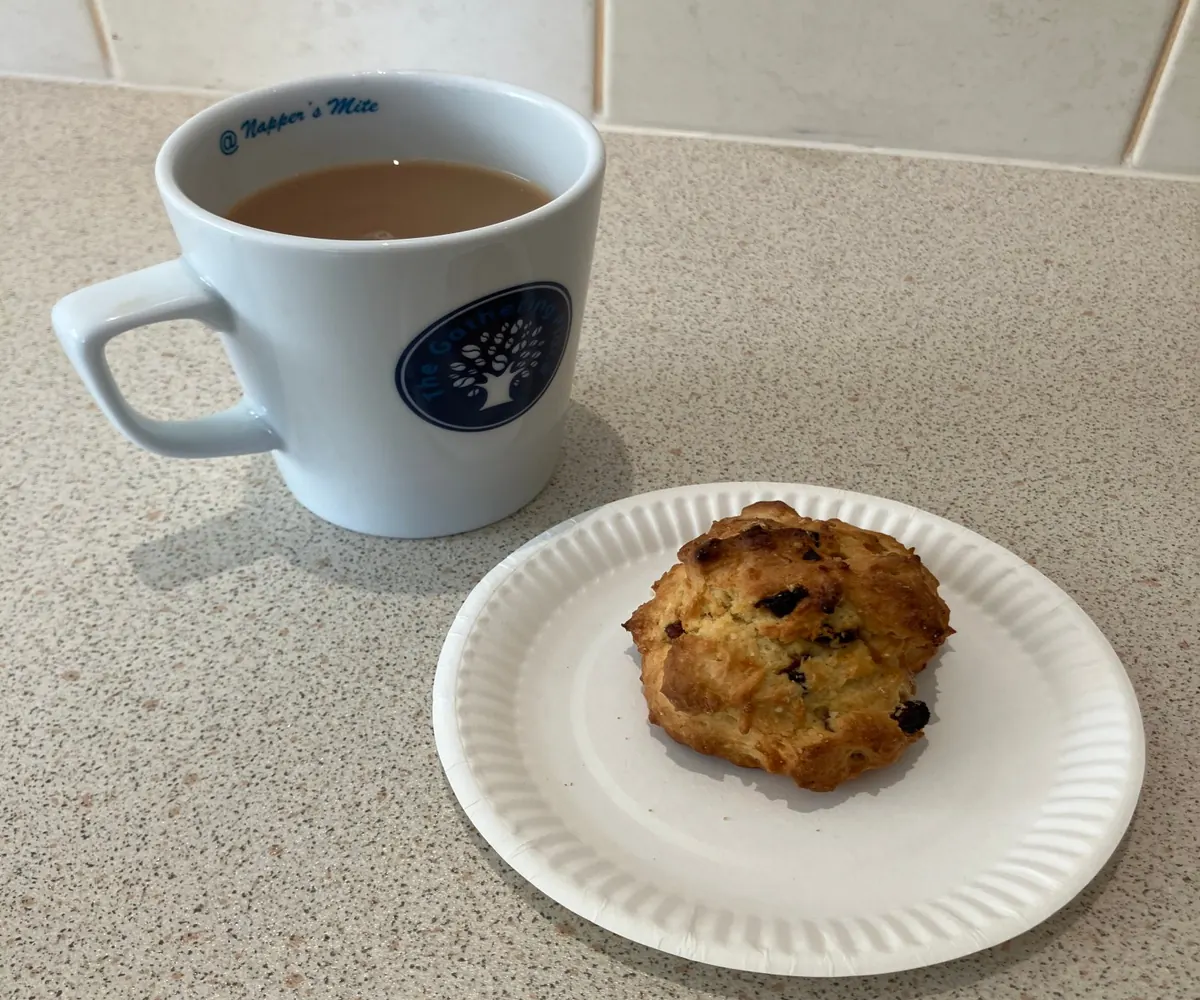 Tea and a light meal in a community cafe